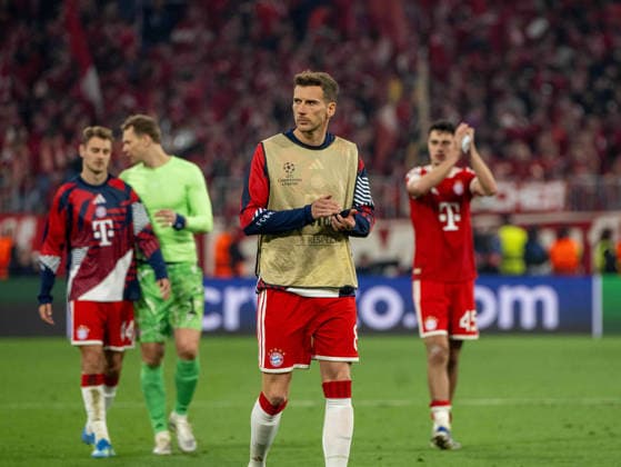 Fußball, Herren, Saison 2025 2026, Champions League (Halbfinale, Rückspiel), FC Bayern München - Paris St. Germain, Leon Goretzka (Bayern München), Enttäuschung nach Abpfiff, 06.05. 2026, Copyright: xMatthiasxKochx