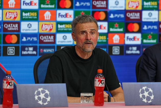 Luis Enrique (Paris St. Germain, Chef-Trainer) bei der Pressekonferenz nach dem Spiel, GER, FC Bayern Muenchen vs. Paris St. Germain, Fussball, UEFA Champions League, Halbfinale, Rueckspiel, Saison 2025 2026, 06.05.2026, GER, FC Bayern Muenchen vs. Paris St. Germain, Fussball, UEFA Champions League, Halbfinale, Rueckspiel, Saison 2025 2026, 06.05.2026 Muenchen Copyright: xEibner-Pressefoto JennixMaulx EP_JML