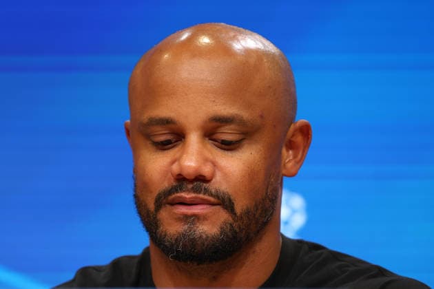 May 7, 2026, Munich, Bavaria, Germany: VINCENT KOMPANY of Bayern Munich during the post-game press conference, PK, Pressekonferenz after the UEFA Champions League 2025 26 Semi-final Leg 2 game between Bayern Munich and Paris Saint-Germain at the Allianz Arena in Munich, Germany. Game ended 1:1 and PSG won 6:5 on aggregate. Soccer 2026: Champions League: Bayern Munich 1-1 PSG  - ZUMAc179 20260507_zep_c179_010 Copyright: xMickaelxChavetx