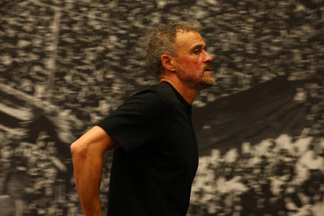 May 7, 2026, Munich, Bavaria, Germany: LUIS ENRIQUE during the post-game press conference, PK, Pressekonferenz after the UEFA Champions League 2025 26 Semi-final Leg 2 game between Bayern Munich and Paris Saint-Germain at the Allianz Arena in Munich, Germany. Game ended 1:1 and PSG won 6:5 on aggregate. Munich Germany - ZUMAc179 20260507_zep_c179_021 Copyright: xMickaelxChavetx