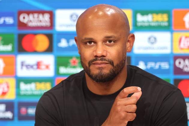 Trainer Vincent Kompany (FCB) Porträt, Portrait, Pressekonferenz Fussball FC Bayern München - Paris Saint-Germain UEFA Champions League Halbfinale 06.05.2026 Allianz Arena FOTO: Mladen Lackovic LakoPress