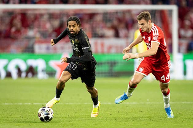 FOOTBALL : FC Bayern Munich vs Paris Saint Germain - 1 2 finale Retour - Ligue des Champions 2026 - 06 05 2026 Bradley Barcola  Copyright: xelyxandroxcegarrax