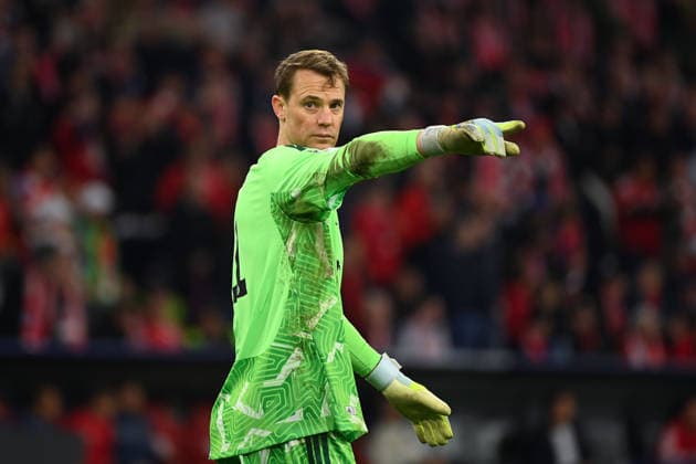 Manuel NEUER (Torwart Bayern Muenchen), Gestik,gibt Anweisungen, Aktion,Einzelbild,angeschnittenes Einzelmotiv,Halbfigur,halbe Figur. Fussball Champions League,Saison 2025 26, Halbfinale FC Bayern-Muenchen - Paris Saint Germain (PSG) 1-1 am 06.05.2026 A L L I A N Z A R E N A. *** Manuel NEUER Goalkeeper Bayern Muenchen , gestures,gives instructions,action,single image,cropped single motif,half figure,half figure Football Champions League,season 2025 26, semi-final FC Bayern Muenchen Paris Saint Germain PSG 1 1 on 06 05 2026 A L L I A N Z A R E N A