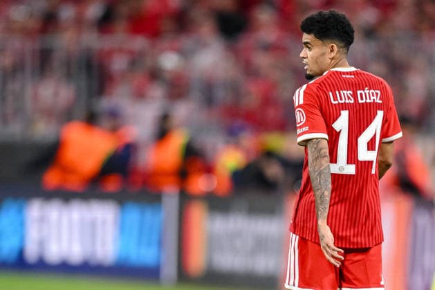 Luis Diaz (FC Bayern München) Looks on during the UEFA Champions League 2025 26 Semi Final Second Leg match between FC Bayern München and Paris Saint-Germain at Football Arena Munich on May 6, 2026 in Munich, Germany. (Photo by Harry Langer DeFodi Images) -