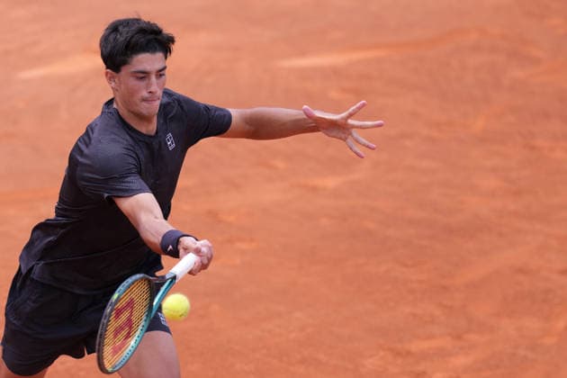 Federico Cina (ITA) during the match between Federico Cina (ITA) vs Alexander Blockx (BEL) at the Italian Open in Rome, Thursday, May 7, 2026. (Alfredo Falcone LaPresse)  Copyright: xAlfredoxFalcone LaPressex