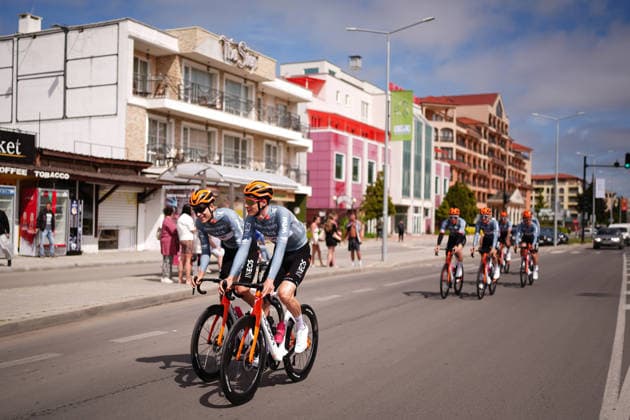Riders of Netcompany Ineos during training session in Sunny Beach, Thursday, May 7, 2026. - cycling.(Photo Massimo Paolone LaPresse)  Copyright: xMassimoxPaolone LaPressex