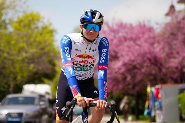 Italy’s Giulio Pellizzari of Red Bull - Bora - Hansgrohe during training session in Sunny Beach, Thursday, May 7, 2026. - cycling.(Photo Massimo Paolone LaPresse)  Copyright: xMassimoxPaolone LaPressex