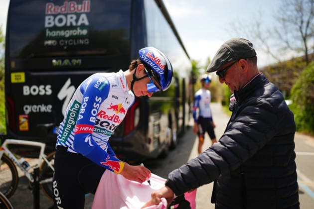 Italy’s Giulio Pellizzari of Red Bull - Bora - Hansgrohe during training session in Sunny Beach, Thursday, May 7, 2026. - cycling.(Photo Massimo Paolone LaPresse)  Copyright: xMassimoxPaolone LaPressex