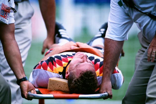 WAGNER Martin Team Deutschland FIFA Fussball Weltmeisterschaften 1994 in USA Spiel Viertelfinale Bulgarien - Deutschland 2 : 1 am 10.Juli 1994 in New Jersey *** WAGNER Martin Team Germany FIFA World Cup 1994 in USA Match Quarterfinal Bulgaria Germany 2 1 on July 10, 1994 in New Jersey Copyright: xLacixPerenyix