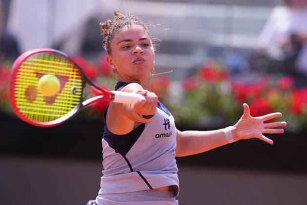 Jasmine Paolini (ITA) during the match between Jasmine Paolini (ITA) vs Leolia Jeanjean (FRA) at the Italian Open in Rome, Thursday, May 7, 2026. (Alfredo Falcone LaPresse)  Copyright: xAlfredoxFalcone LaPressex