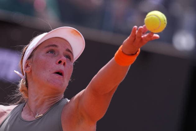 Leolia Jeanjean (FRA) during the match between Jasmine Paolini (ITA) vs Leolia Jeanjean (FRA) at the Italian Open in Rome, Thursday, May 7, 2026. (Alfredo Falcone LaPresse)  Copyright: xAlfredoxFalcone LaPressex