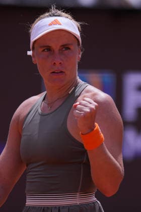 Leolia Jeanjean (FRA) during the match between Jasmine Paolini (ITA) vs Leolia Jeanjean (FRA) at the Italian Open in Rome, Thursday, May 7, 2026. (Alfredo Falcone LaPresse)  Copyright: xAlfredoxFalcone LaPressex