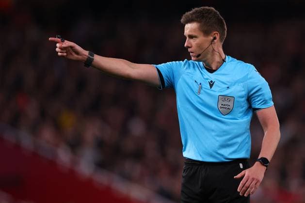 Referee, Daniel Siebert - Arsenal v Atletico Madrid, UEFA Champions League Semi-Final, Second Leg, Emirates Stadium, London, UK - 5th May 2026. No free usage or syndication, standard fees apply. Arsenal v Atletico Madrid, UEFA Champions League, Semi Final, Second Leg, Football, Emirates Stadium, London, UK - 05 May 2026London Emirates Stadium United Kingdom EDITORIAL USE ONLY No use with unauthorised audio, video, data, fixture lists, club league logos or live services. Online in-match use limited to 120 images, no video emulation. No use in betting, games or single club league player publications.  Copyright: xMDI Shutterstockx 16860348fs