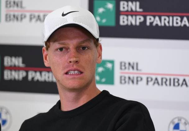 May 7, 2026, Roma, ITALIA: Jannik Sinner of Italy attends a press conference, PK, Pressekonferenz at the Italian Open tennis tournament in Rome, Italy, 07 May 2026. ANSA ETTORE FERRARI Italian Open Tennis Tournament  - ZUMAa110 20260507_zaf_a110_031 Copyright: xEttorexFerrarix