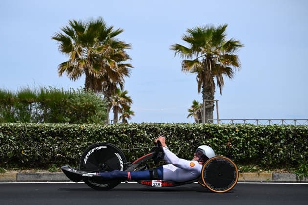 UCI Para Cycling Road World Cup: Round 3 Picture by Olly Hassell SWpix.com - 07 05 2026 - Cycling - UCI Para Cycling Road World Cup: Round 3 - Pescara, Abruzzo, Italy - Men H4 Individual Time Trial (ITT) - Callum Russell (Great Britain) Copyright: x xSWpix.comx(t axPhotographyxHubxLtd)xOllyxHassell SWpix.comx SWP-3030-13796