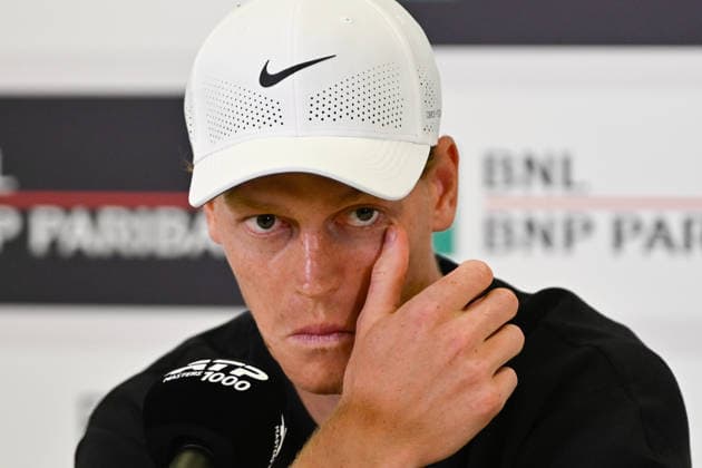 Foto IPP Cavaliere Emiliano. Roma 07 05 2026. Tennis Internazionali d Italia 2026. Nella foto: Jannik Sinner in conferenza stampa. Italy Photo Press - World Copyright italy ITALY  Copyright: xR4924_italyphotopressx