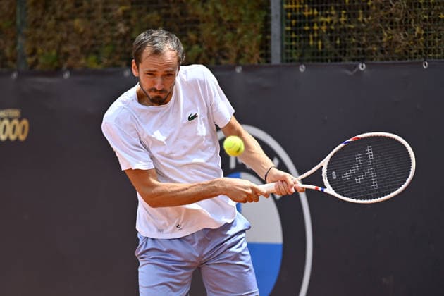 Foto IPP Cavaliere Emiliano. Roma 07 05 2026. Tennis Internazionali d Italia 2026. Nella foto: Daniil Medvedev. Italy Photo Press - World Copyright italy ITALY  Copyright: xR4924_italyphotopressx