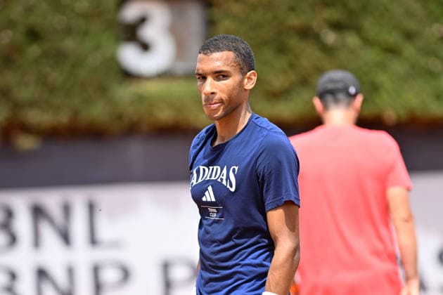 Foto IPP Cavaliere Emiliano. Roma 07 05 2026. Tennis Internazionali d Italia 2026. Nella foto: Felix Auger-Aliassime. Italy Photo Press - World Copyright italy ITALY  Copyright: xR4924_italyphotopressx