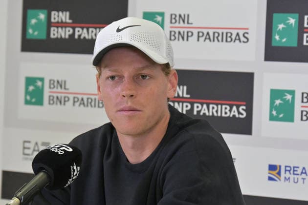 Jannik Sinner during the press conference, PK, Pressekonferenz at the Rome International Tennis Tournament during the match of Italian Open Tennis, Day 4 at the Foro Italico on May 7, 2026 in Rome, Italy. during Internazionali BNL d Italia, International Tennis match in Rome, Italy, May 07 2026  Copyright: xRobertoxRamaccia IPAxSportx xipa-agency.netx xx IPA_74490717 IPA_Agency_IPA74490717