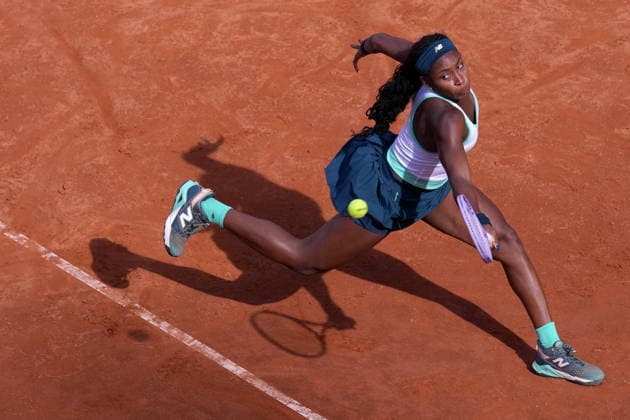 Coco Gauff ((USA) during the match between Coco Gauff ((USA) vs Tereza Valentova (CZE) at the Italian Open in Rome, Thursday, May 7, 2026. (Alfredo Falcone LaPresse)  Copyright: xAlfredoxFalcone LaPressex