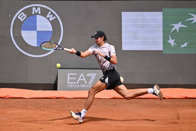 Alexei Popyrin of Australia against Matteo Berrettini of Italy during the Internazionali BNL d Italia Day Three at Foro Italico on May 7, 2026 in Rome, Italy.  Copyright: xDomenicoxCippitelli IPAxSportx xipa-agency.netx xx IPA_74492278 IPA_Agency_IPA74492278