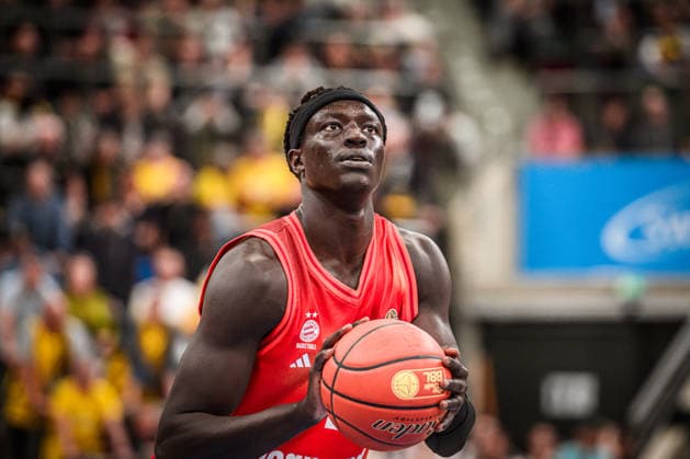 Wenyen Gabriel (FC Bayern Basketball, 32) GER, MHP Riesen Ludwigsburg vs. FC Bayern Muenchen Basketball, Basketball Bundesliga, easycredit BBL, 33. Spieltag, Spielzeit 2025 2026, 07.05.2026 GER, MHP Riesen Ludwigsburg vs. FC Bayern Muenchen Basketball, Basketball Bundesliga, easycredit BBL, 33. Spieltag, Spielzeit 2025 2026, 07.05.2026 Ludwigsburg Copyright: xSandyxDinkelackerx EP_SDR
