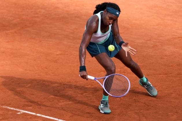 Coco Gauff of United States during the match against Tereza Valentova of Czech Republic at the Internazionali BNL d Italia 2026 tennis tournament at Foro Italico in Rome (Italy) on May, 7, 2026. AntoniettaxBaldassarre