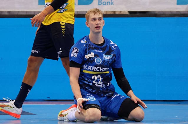 07.05.2026, Deutschland, Stuttgart, DAIKIN HBL Handball Bundesliga Saison 2025 2026, TVB Stuttgart vs. Rhein-Neckar Löwen, Torben Matzken (TVB) enttäuscht