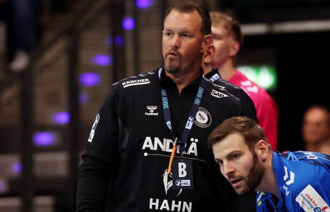 07.05.2026, Deutschland, Stuttgart, DAIKIN HBL Handball Bundesliga Saison 2025 2026, TVB Stuttgart vs. Rhein-Neckar Löwen, TVB Trainer Misha Kaufmann enttäuscht