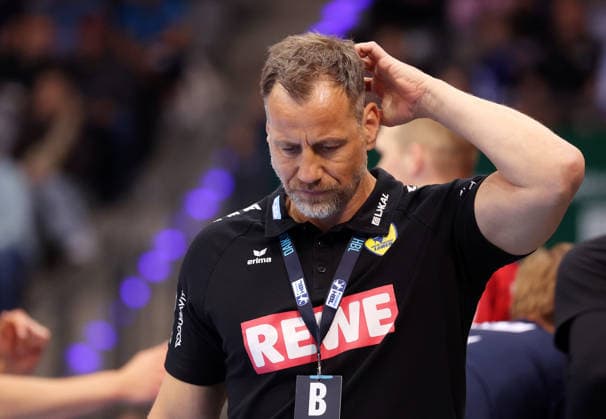 07.05.2026, Deutschland, Stuttgart, DAIKIN HBL Handball Bundesliga Saison 2025 2026, TVB Stuttgart vs. Rhein-Neckar Löwen, RNL Trainer Maik Machulla