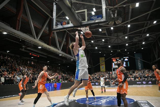 easyCredit Basketball Bundesliga, 33. Spieltag, Niners Chemnitz -Frankfurt Skyliners 07.05.2026 ab 18.30 Uhr Chemnitz, Chemnitz Arena Im Foto: Frankfurt Skyliners easyCredit Basketball Bundesliga, 33. Spieltag, Niners Chemnitz - Frankfurt Skyliners Chemnitz Sachsen Deutschland