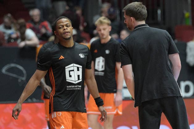 easyCredit Basketball Bundesliga, 33. Spieltag, Niners Chemnitz -Frankfurt Skyliners 07.05.2026 ab 18.30 Uhr Chemnitz, Chemnitz Arena Im Foto: Eric Washington(33) easyCredit Basketball Bundesliga, 33. Spieltag, Niners Chemnitz - Frankfurt Skyliners Chemnitz Sachsen Deutschland