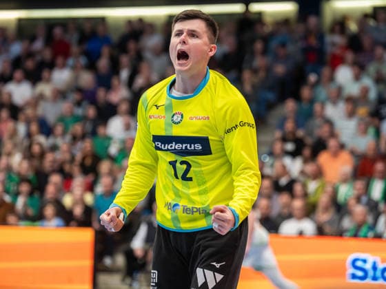 Anadin Suljakovic (HSG Wetzlar, 12) ballt die Jubelfaeuste, Frisch Auf Goeppingen vs. HSG Wetzlar, Handball, 1. Bundesliga, Herren, Spielzeit 2025 2026, 07.05.2026, Frisch Auf Goeppingen vs. HSG Wetzlar, Handball, 1. Bundesliga, Herren, Spielzeit 2025 2026, 07.05.2026 Goeppingen Copyright: xEibner-Pressefoto MichaelxSchmidx EP_MST