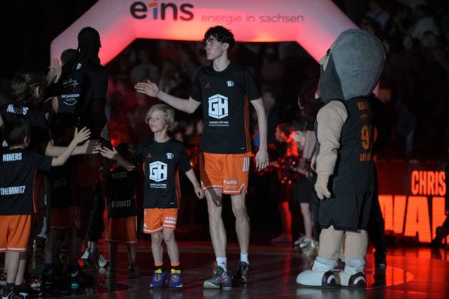 easyCredit Basketball Bundesliga, 33. Spieltag, Niners Chemnitz -Frankfurt Skyliners 07.05.2026 ab 18.30 Uhr Chemnitz, Chemnitz Arena Im Foto: easyCredit Basketball Bundesliga, 33. Spieltag, Niners Chemnitz - Frankfurt Skyliners easyCredit Basketball Bundesliga, 33. Spieltag, Niners Chemnitz - Frankfurt Skyliners Chemnitz Sachsen Deutschland