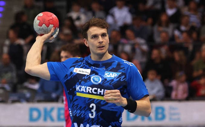 07.05.2026, Deutschland, Stuttgart, DAIKIN HBL Handball Bundesliga Saison 2025 2026, TVB Stuttgart vs. Rhein-Neckar Löwen, Max Häfner (TVB)