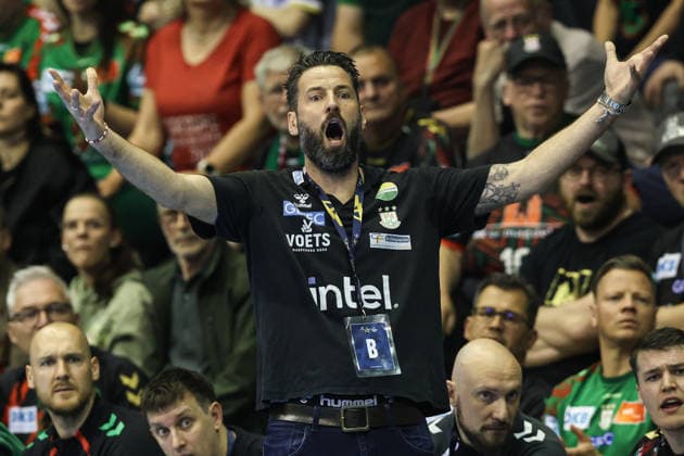 Trainer Bennet Wiegert (SC Magdeburg) - Viertelfinale Handball Machineseeker Champions League Saison 2025-2026 SC Magdeburg vs. SC Pick Szeged in der GETEC Arena in Magdeburg - Handball,Deutschland,07.05.2026