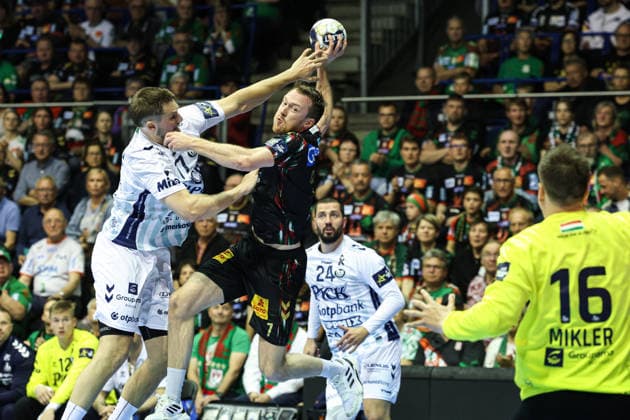 Felix Claar (SC Magdeburg,7) - Viertelfinale Handball Machineseeker Champions League Saison 2025-2026 SC Magdeburg vs. SC Pick Szeged in der GETEC Arena in Magdeburg - Aktion,Handball,Deutschland,07.05.2026