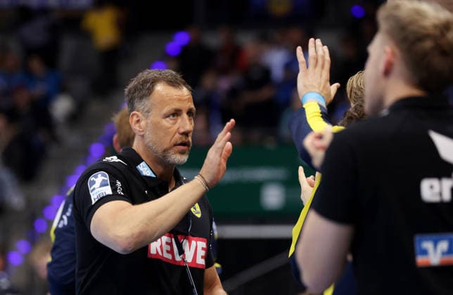 07.05.2026, Deutschland, Stuttgart, DAIKIN HBL Handball Bundesliga Saison 2025 2026, TVB Stuttgart vs. Rhein-Neckar Löwen, RNL Trainer Maik Machulla