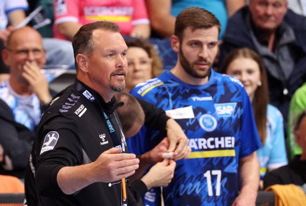 07.05.2026, Deutschland, Stuttgart, DAIKIN HBL Handball Bundesliga Saison 2025 2026, TVB Stuttgart vs. Rhein-Neckar Löwen, TVB Trainer Misha Kaufmann