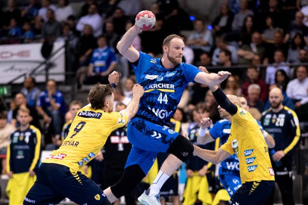 Lenny Rubin, (TVB Stuttgart, 44), beim Wurf TVB Stuttgart vs. Rhein Neckar Loewen, DAIKIN Handballbundesliga, 31. Spieltag, Saison 2025 2026, 07.05.2026 Eibner-Pressefoto Andreas Ulmer TVB Stuttgart vs. Rhein Neckar Loewen, DAIKIN Handballbundesliga, 31. Spieltag, Saison 2025 2026, 07.05.2026 Stuttgart Copyright: xEibner-Pressefoto AndreasxUlmerx EP_AUR