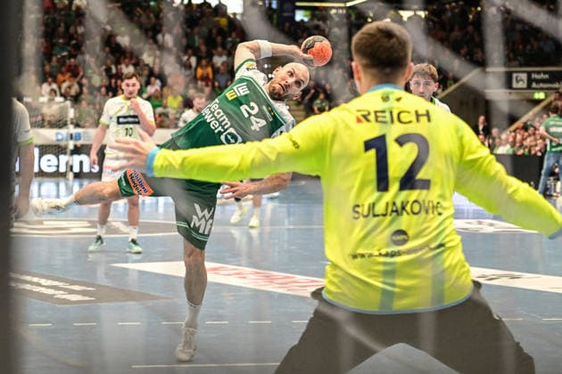 DAIKIN HBL Bundesliga: Frisch Auf! Göppingen - HSG Wetzlar; Göppingen, 07.05.2026 2. erfolgreichster 7-Meterschütze Marcel Schiller (Frisch Auf Göppingen, 24) ; Göppingen, 07.05.2026 - 31. Spieltag der DAIKIN Handball-Bundesliga, Frisch Auf! Göppingen - HSG Wetzlar, EWS-Arena, Göppingen. Copyright: xBEAUTIFULxSPORTS Märklx