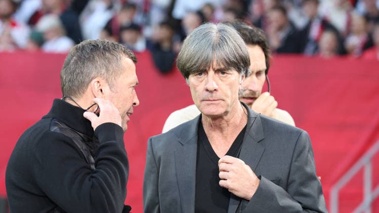 07.05.2026, xrekx, Fussball UEFA Europa League, SC Freiburg - Sporting Braga v.l. Lothar Matthäus Joachim Löw Loew (DFL DFB REGULATIONS PROHIBIT ANY USE OF PHOTOGRAPHS as IMAGE SEQUENCES and or QUASI-VIDEO) Freiburg