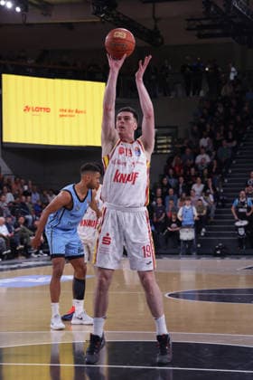 2026.05.07 xfsx GER,Hamburg,1.Basketballl Bundesliga, easyCredit BBL,Veolia Towers Hamburg vs Fitness First Wuerzburg Baskets, in der Inselpark Arena , v.l. Christian Skladanowski (Wuerzburg Baskets ,19) Copyright: HMBxMedia FernandoxSoares