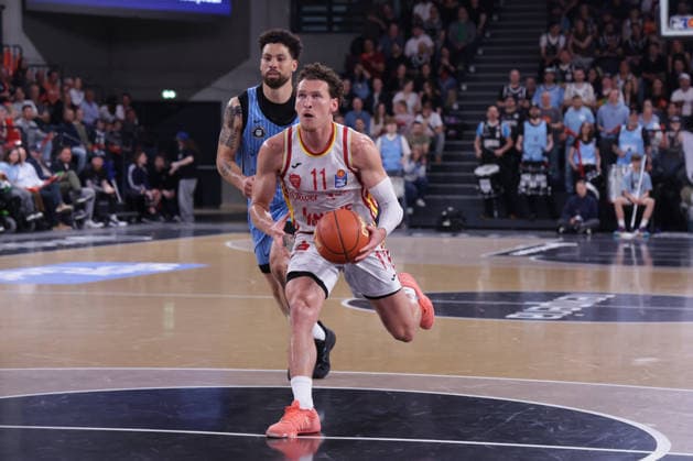 2026.05.07 xfsx GER,Hamburg,1.Basketballl Bundesliga, easyCredit BBL,Veolia Towers Hamburg vs Fitness First Wuerzburg Baskets, in der Inselpark Arena , v.l. Brae Ivey (Wuerzburg Baskets ,11) Copyright: HMBxMedia FernandoxSoares