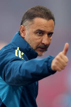 Aston Villa v Nottingham Forest 07 May 2026, Aston - UEFA EUROPA League - Semi Final - Second Leg - Aston Villa v Nottingham Forest - Nottingham Forest manager Vitor Pereira - Photo: Charlotte Wilson Offside. Aston UK Copyright: xCharlottexWilsonx xOffsidexOffside