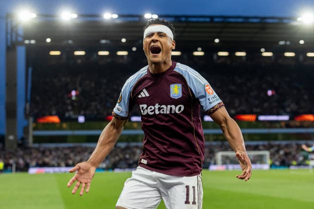 Aston Villa v Nottingham Forest, Europa League, Semi-Final GOAL scores 1-0 Aston Villa forward Ollie Watkins (11) scores and celebrates during the Europa League semi final second leg match between Aston Villa and Nottingham Forest at Villa Park, Birmingham, UK on 7 May 2026. Birmingham Villa Park West Midlands UK Editorial use only , Copyright: xManjitxNarotrax PSI-24205-0016