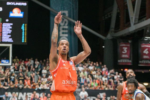 easyCredit Basketball Bundesliga, 33. Spieltag, Niners Chemnitz -Frankfurt Skyliners 07.05.2026 ab 18.30 Uhr Chemnitz, Chemnitz Arena Im Foto: Kevin Yebo(0) easyCredit Basketball Bundesliga, 33. Spieltag, Niners Chemnitz - Frankfurt Skyliners Chemnitz Sachsen Deutschland