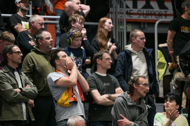 easyCredit Basketball Bundesliga, 33. Spieltag, Niners Chemnitz -Frankfurt Skyliners 07.05.2026 ab 18.30 Uhr Chemnitz, Chemnitz Arena Im Foto: Niners Chemnitz Fan easyCredit Basketball Bundesliga, 33. Spieltag, Niners Chemnitz - Frankfurt Skyliners Chemnitz Sachsen Deutschland