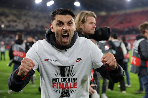 07.05.26 SC Freiburg - SC Braga Deutschland, Freiburg, 07.05.2026, Fussball, Europa League, Saison 2025 2026, Halbfinale, SC Freiburg - SC Braga: Vincenzo Grifo (SC Freiburg).