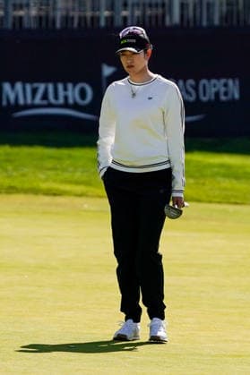 May 7, 2026, West Caldwell, New Jersey, USA: Erika Hara (JPN) waits on the 9th green during round 1 of the 2026 Mizuho Americas Open at Mountain Ridge Country Club. West Caldwell USA - ZUMAw109 20260507_fap_w109_020 Copyright: xDebbyxWongx